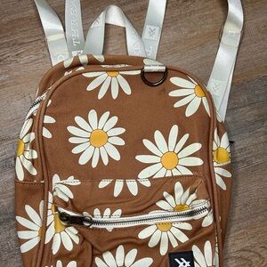 Brown Floral Backpack